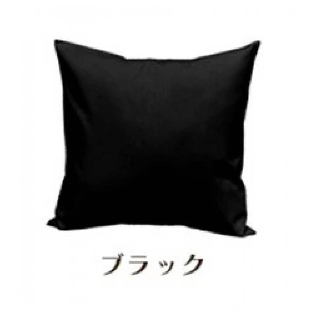 「染」クッションカバー&nbsp;60×60cmタイプ&nbsp;ブラック&nbsp;国産オックスフォード生地&nbsp;無地
