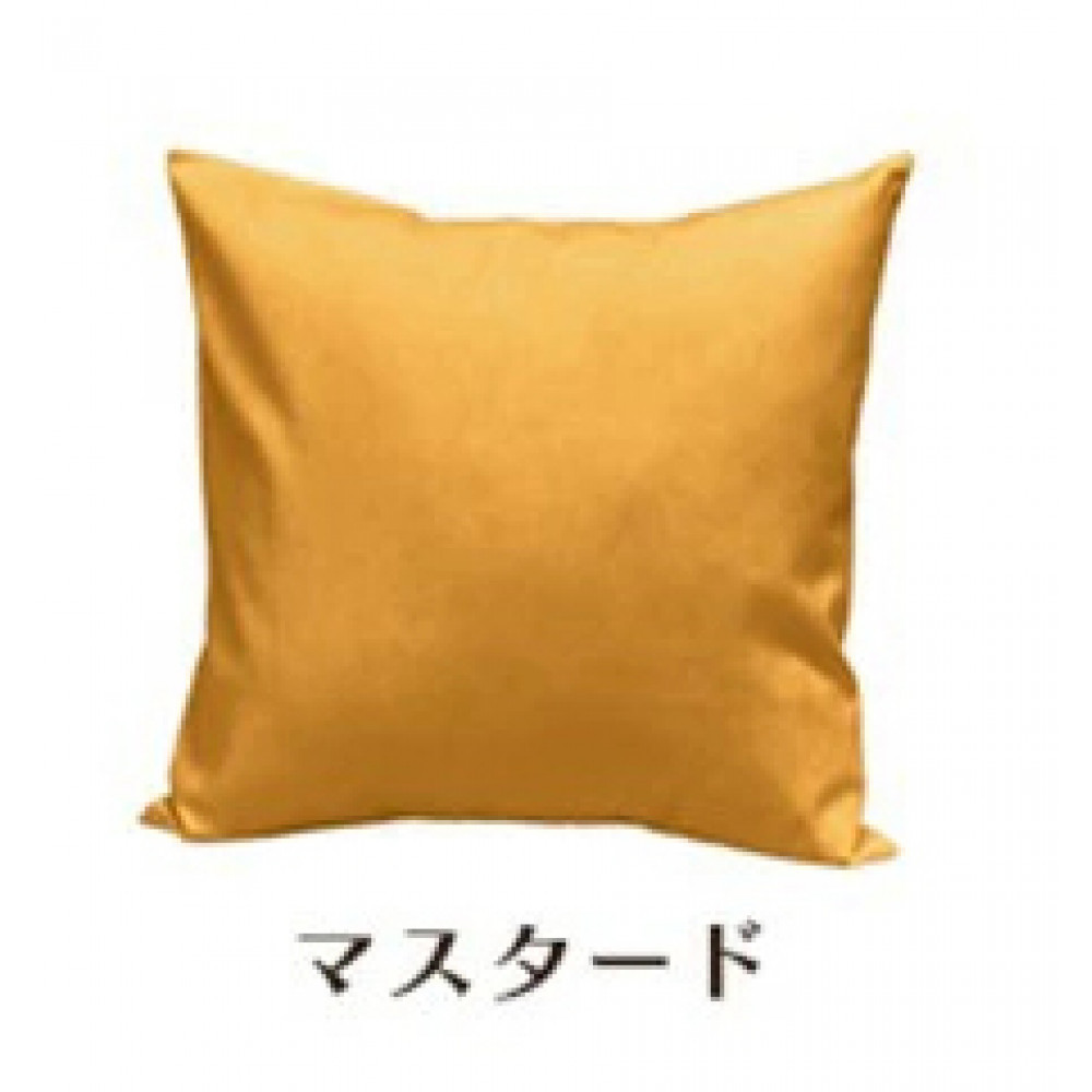 「染」4枚組クッションカバー&nbsp;60×60cmタイプ&nbsp;マスタード&nbsp;国産オックスフォード生地&nbsp;無地