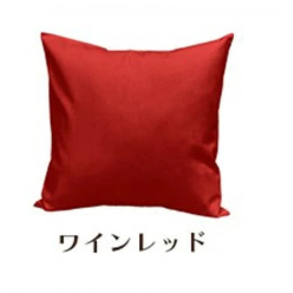 「染」4枚組クッションカバー&nbsp;60×60cmタイプ&nbsp;ワインレッド&nbsp;国産オックスフォード生地&nbsp;無地
