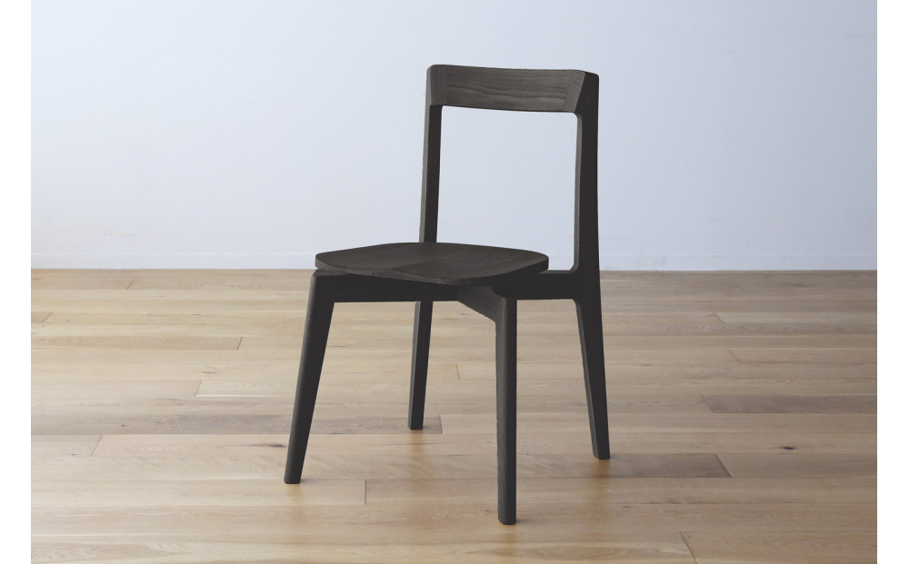 【開梱設置】高野木工&nbsp;RIALTO&nbsp;CHAIR&nbsp;リアルト&nbsp;チェア&nbsp;オーク(グレー塗装)&nbsp;板座&nbsp;【10年保証】