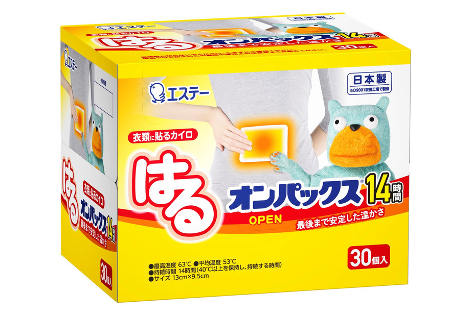 はるオンパックス&nbsp;２４０枚（３０枚入×８箱）１ケース&nbsp;｜&nbsp;カイロ&nbsp;防寒&nbsp;暖&nbsp;エステー&nbsp;日用品