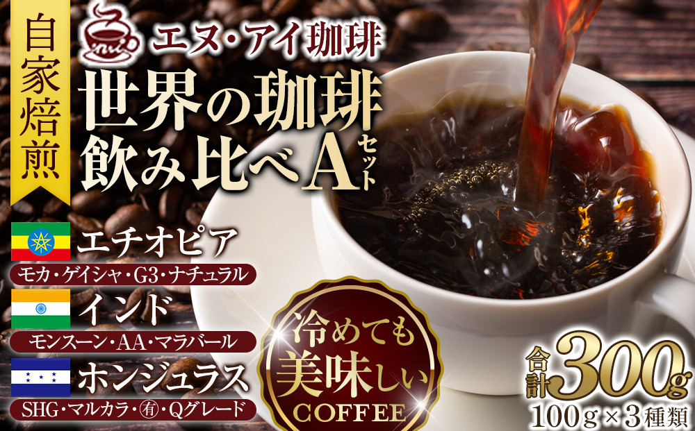 冷めても美味しく飲める珈琲を焙煎後1or2日の鮮度で発送する自家焙煎珈琲！【Aセット】＜豆＞