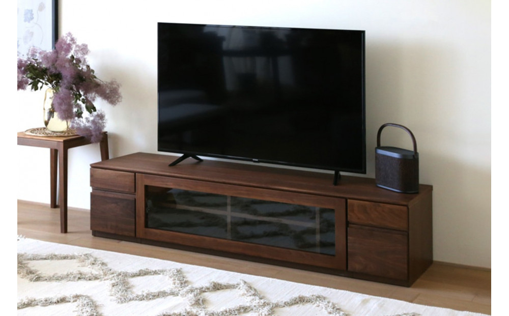 【開梱設置】高野木工&nbsp;ASTER&nbsp;SET7&nbsp;アスター&nbsp;180TV天板&nbsp;+&nbsp;30TVチェスト&nbsp;+&nbsp;120TVガラス扉&nbsp;+&nbsp;30TVチェスト&nbsp;ウォルナット【10年保証】