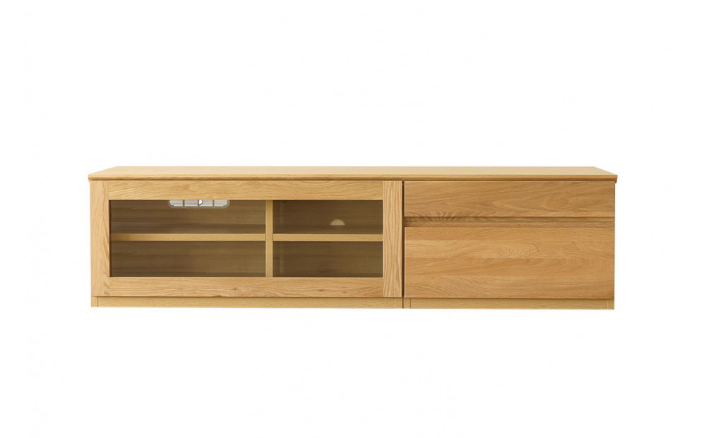 【開梱設置】高野木工&nbsp;ASTER&nbsp;SET5&nbsp;アスター&nbsp;150TV天板&nbsp;+&nbsp;90TVガラス扉&nbsp;+&nbsp;60TVチェスト&nbsp;オーク【10年保証】