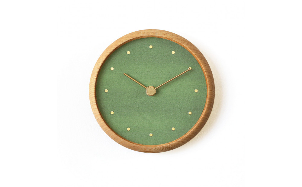 はなもっこ&nbsp;掛時計&nbsp;緑瑪瑙　プレーン&nbsp;時計&nbsp;金沢市&nbsp;石川県&nbsp;インテリア&nbsp;シンプル&nbsp;&nbsp;雑貨&nbsp;日用品&nbsp;日用雑貨&nbsp;石川&nbsp;金沢&nbsp;北陸&nbsp;復興支援&nbsp;復興応援