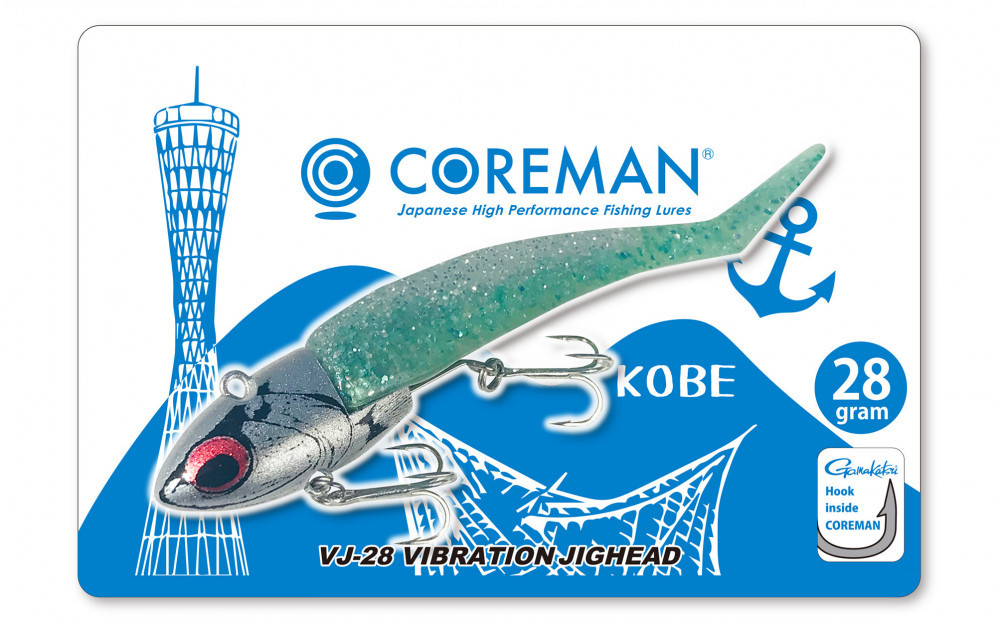 コアマン&nbsp;VJ-28バイブレーションジグヘッド&nbsp;KOBEスペシャルパッケージ&nbsp;3個セット