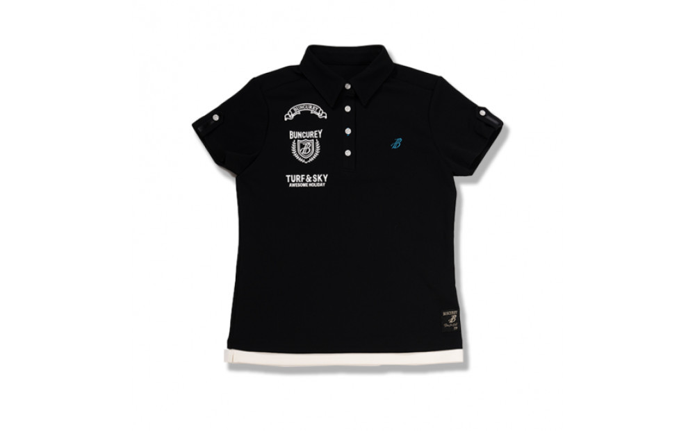 BUNCUREY　ゴルフウェア　半袖ポロシャツ（BL23SS-01-505）ブラック／サイズ1