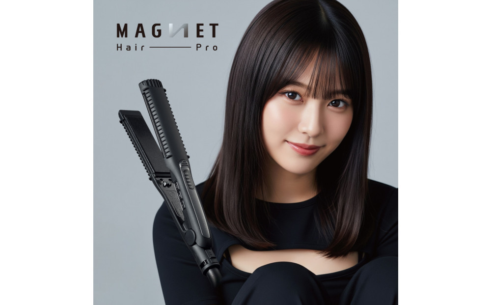 【福岡市】&nbsp;ホリスティックキュアーズ&nbsp;マグネットヘアプロ&nbsp;ストレートアイロン&nbsp;120℃～200℃&nbsp;海外対応&nbsp;交流(コード)式&nbsp;ブラック&nbsp;HCS-G03DG&nbsp;【&nbsp;美容家電&nbsp;おすすめ&nbsp;家電&nbsp;】