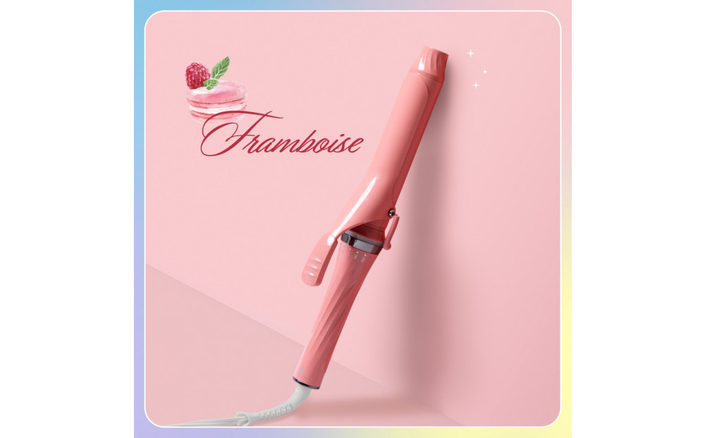 【福岡市】&nbsp;クレイツ&nbsp;マカロンカールアイロン&nbsp;32mm&nbsp;120℃～200℃&nbsp;海外対応&nbsp;交流(コード)式&nbsp;フランボワーズ&nbsp;CCM-G32P&nbsp;【&nbsp;美容家電&nbsp;おすすめ&nbsp;家電&nbsp;】