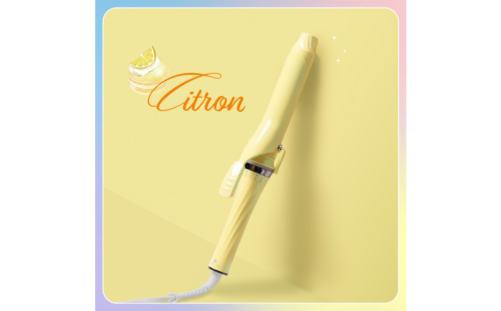 【福岡市】&nbsp;クレイツ&nbsp;マカロンカールアイロン&nbsp;32mm&nbsp;120℃～200℃&nbsp;海外対応&nbsp;交流(コード)式&nbsp;シトロン&nbsp;CCM-G32Y&nbsp;【&nbsp;美容家電&nbsp;おすすめ&nbsp;家電&nbsp;】