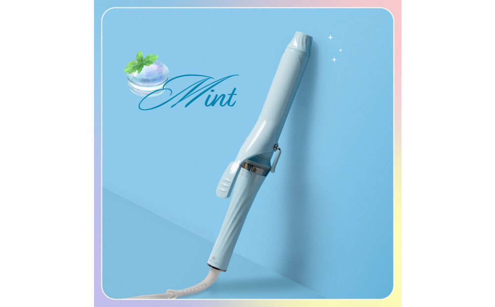 【福岡市】&nbsp;クレイツ&nbsp;マカロンカールアイロン&nbsp;32mm&nbsp;120℃～200℃&nbsp;海外対応&nbsp;交流(コード)式&nbsp;ミント&nbsp;CCM-G32B&nbsp;【&nbsp;美容家電&nbsp;おすすめ&nbsp;家電&nbsp;】