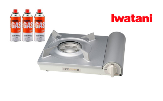 イワタニ&nbsp;カセットフー&nbsp;エコプレミアムIII&nbsp;カセットこんろ&nbsp;CBEPR-3&nbsp;ホワイト+カセットガス3P　