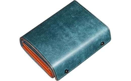 メンズ二つ折り財布&nbsp;紺色　