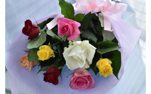 バラの花束（50cm・おまかせMIX8本）