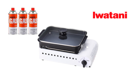 イワタニ&nbsp;カセットガス&nbsp;たこ焼器”プロたこマルチ”+カセットガス3P　