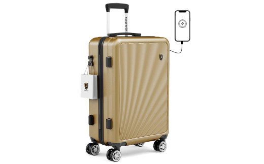 NEWTRIP0301　スーツケース　シャンパンゴールド　Mサイズ　