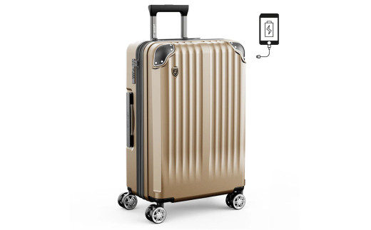 NEWTRIP0201p　スーツケース　シャンパンゴールド　Lサイズ　