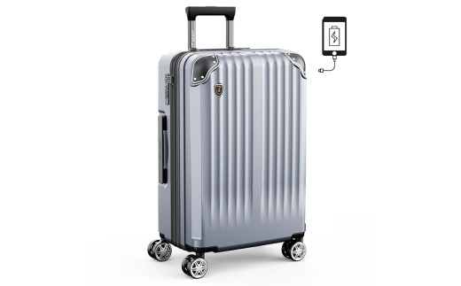 NEWTRIP0201p　スーツケース　シルバー　Mサイズ　