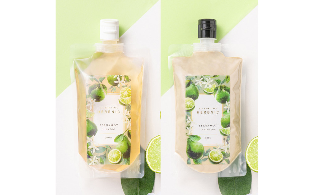 【西宮市】HERBNIC&nbsp;シャンプー＆トリートメントセット（ベルガモットの香り）