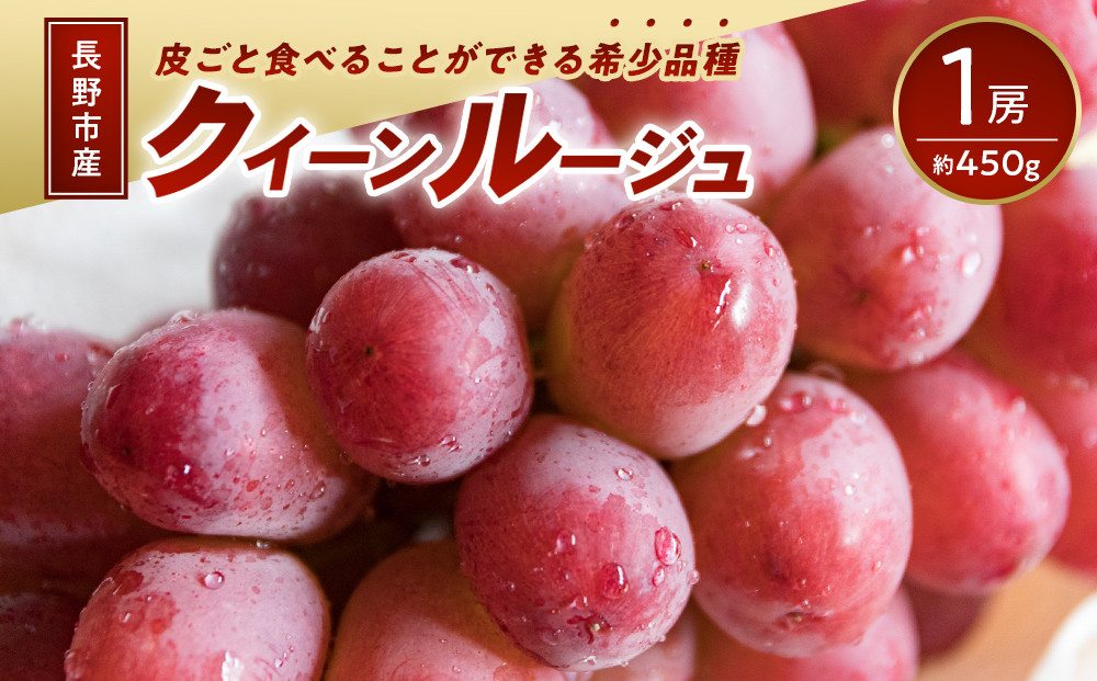 長野市産&nbsp;クイーンルージュ(R)&nbsp;1房(約450g)&nbsp;果物&nbsp;くだもの&nbsp;フルーツ&nbsp;葡萄&nbsp;ぶどう&nbsp;ブドウ&nbsp;人気&nbsp;長野県&nbsp;長野市&nbsp;|&nbsp;ぶどう&nbsp;希少品種&nbsp;クイーンルージュ&nbsp;皮ごと&nbsp;人気&nbsp;おすすめ&nbsp;フルーツ&nbsp;果物&nbsp;葡萄&nbsp;ブドウ&nbsp;高級&nbsp;シャインマスカット&nbsp;ユニコーン&nbsp;長野県&nbsp;長野市&nbsp;信州&nbsp;信濃&nbsp;ふるさと納税