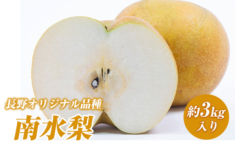 南水梨(約3kg:6玉～12玉)【2026年9月中旬以降発送予定】(さらしな青果)果物&nbsp;くだもの&nbsp;フルーツ&nbsp;旬&nbsp;梨&nbsp;なし&nbsp;ナシ&nbsp;長野県&nbsp;家庭用&nbsp;訳あり&nbsp;|&nbsp;&nbsp;梨&nbsp;南水梨&nbsp;オリジナル&nbsp;長野県産&nbsp;人気&nbsp;おすすめ&nbsp;なし&nbsp;ナシ&nbsp;フルーツ&nbsp;果物&nbsp;ジューシー&nbsp;シャキシャキ&nbsp;訳あり&nbsp;家庭用&nbsp;長野県&nbsp;長野市&nbsp;信州&nbsp;信濃&nbsp;ふるさと納税