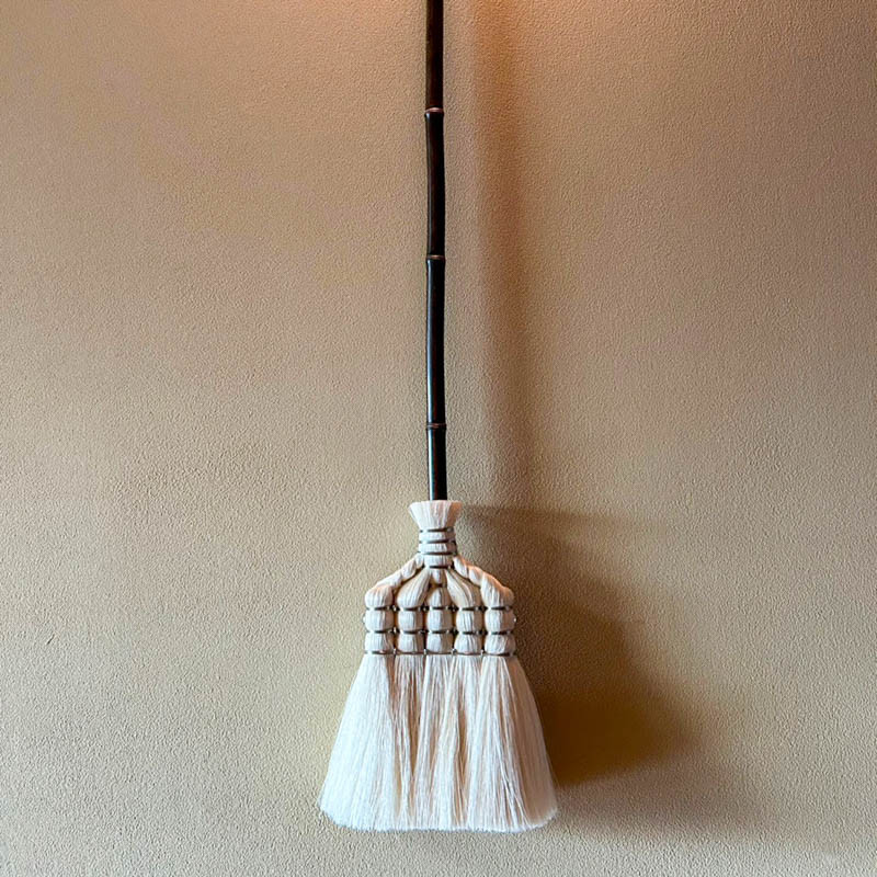 国産サイザル箒&nbsp;長柄5玉&nbsp;室内用