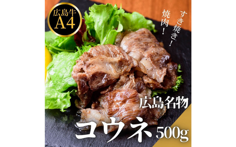 【6月発送】広島名物！広島牛コウネギフト(500g)