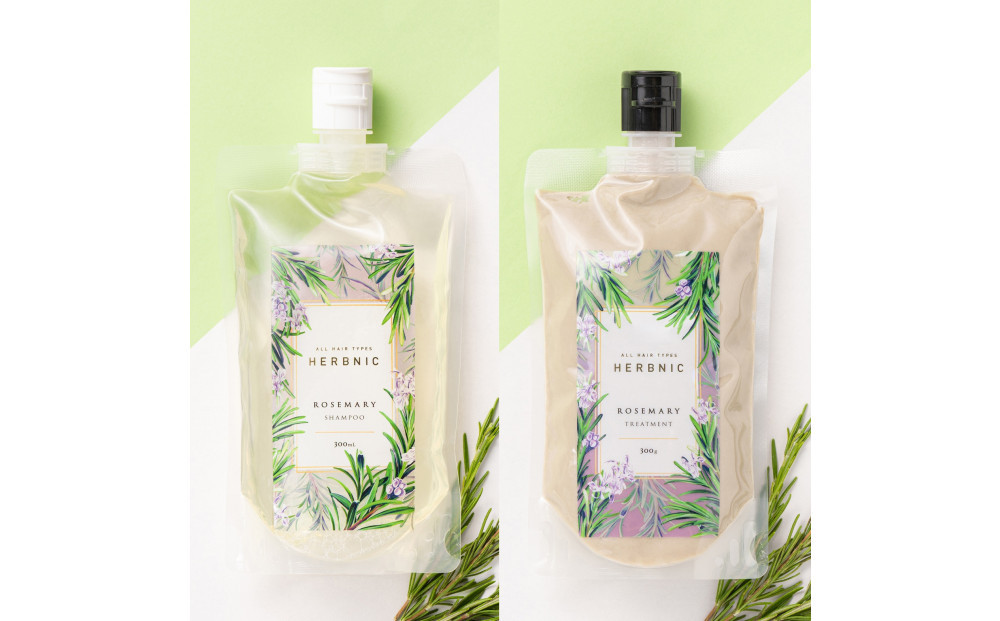 【西宮市】HERBNIC&nbsp;シャンプー＆トリートメントセット（ローズマリーの香り）