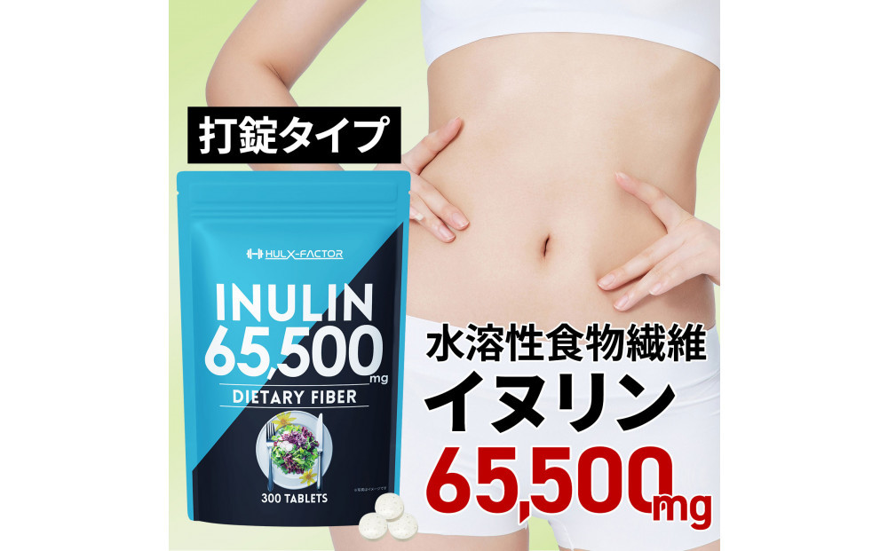 ハルクファクター&nbsp;イヌリン&nbsp;65,500mg&nbsp;水溶性&nbsp;食物繊維&nbsp;大容量&nbsp;300粒&nbsp;国内製造&nbsp;カテキン&nbsp;菊芋&nbsp;ビフィズス菌&nbsp;乳酸菌&nbsp;酵素&nbsp;サラシア&nbsp;ビタミン&nbsp;全391種&nbsp;サプリ&nbsp;錠剤