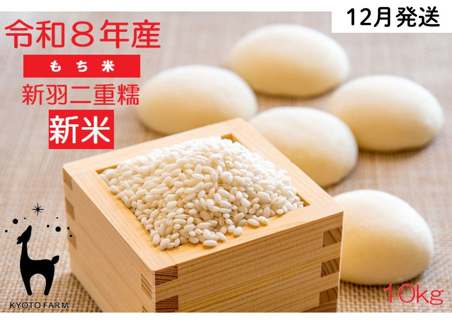 【新米先行受付】【京都ファーム】令和8年産&nbsp;京都ファームのもち米&nbsp;新羽二重糯10kg&nbsp;12月発送|&nbsp;京北&nbsp;人気&nbsp;米［&nbsp;京都&nbsp;京北産&nbsp;もち米&nbsp;人気&nbsp;おすすめ&nbsp;米&nbsp;コメ&nbsp;おこめ&nbsp;お取り寄せ&nbsp;通販&nbsp;送料無料&nbsp;ふるさと納税&nbsp;］