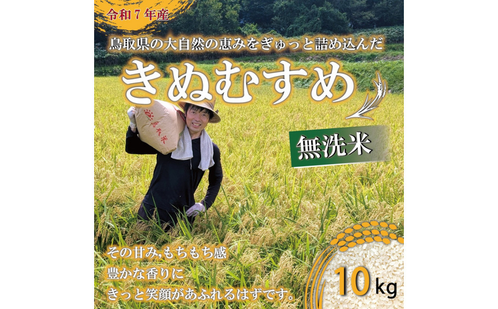 令和7年&nbsp;原田農園きぬむすめ無洗米10kg