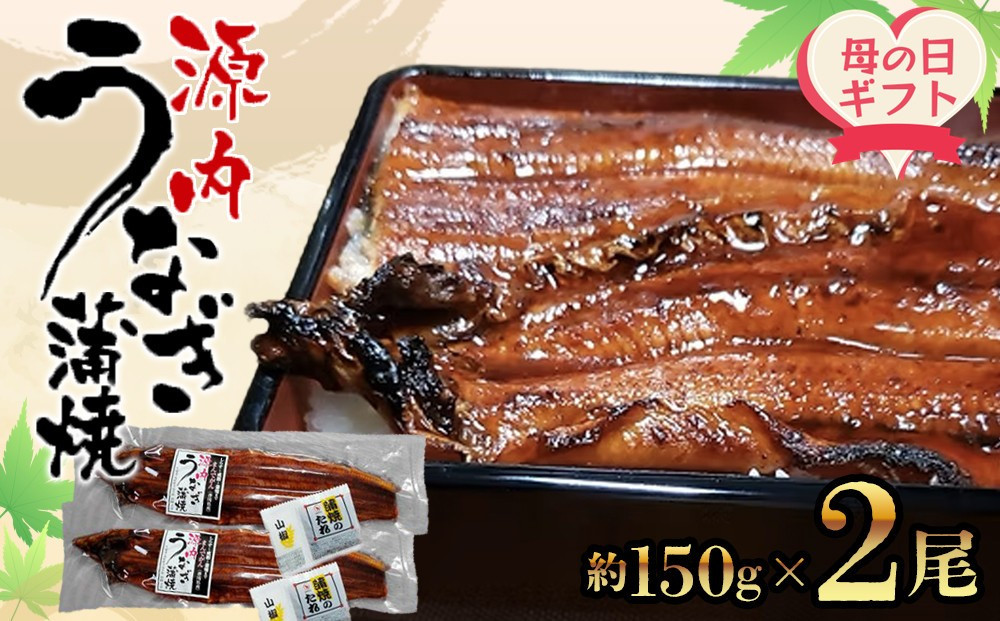 【母の日ギフト】源内&nbsp;うなぎの蒲焼&nbsp;2尾&nbsp;(&nbsp;150g&nbsp;×&nbsp;2尾&nbsp;)&nbsp;香川県産&nbsp;｜&nbsp;うなぎ&nbsp;蒲焼&nbsp;たれ・粉山椒付き