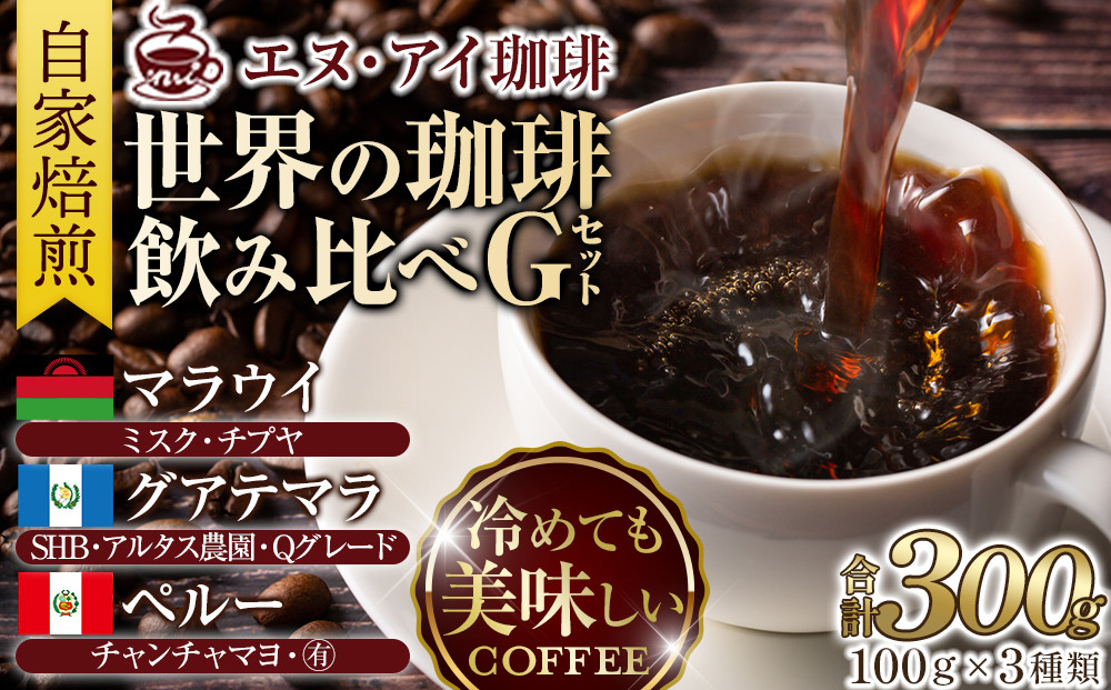 冷めても美味しく飲める珈琲を焙煎後1or2日の鮮度で発送する自家焙煎珈琲！【Gセット】＜豆＞