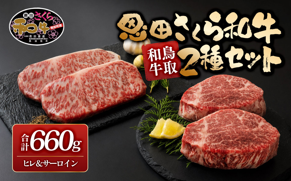 鳥取和牛恩田さくら和牛セット(ヒレ計300g・サーロイン計360g)&nbsp;|&nbsp;牛肉&nbsp;和牛&nbsp;黒毛和牛&nbsp;鳥取和牛&nbsp;さくら和牛&nbsp;ヒレ&nbsp;サーロイン&nbsp;ステーキ&nbsp;高級肉&nbsp;食べ比べ&nbsp;セット&nbsp;霜降り&nbsp;赤身&nbsp;柔らかい&nbsp;旨味&nbsp;贅沢食材&nbsp;記念日&nbsp;ディナー&nbsp;ごちそう&nbsp;家庭用&nbsp;冷凍&nbsp;保存&nbsp;ギフト&nbsp;贈り物&nbsp;お取り寄せ&nbsp;グルメ&nbsp;人気&nbsp;おすすめ&nbsp;鳥取県&nbsp;境港市