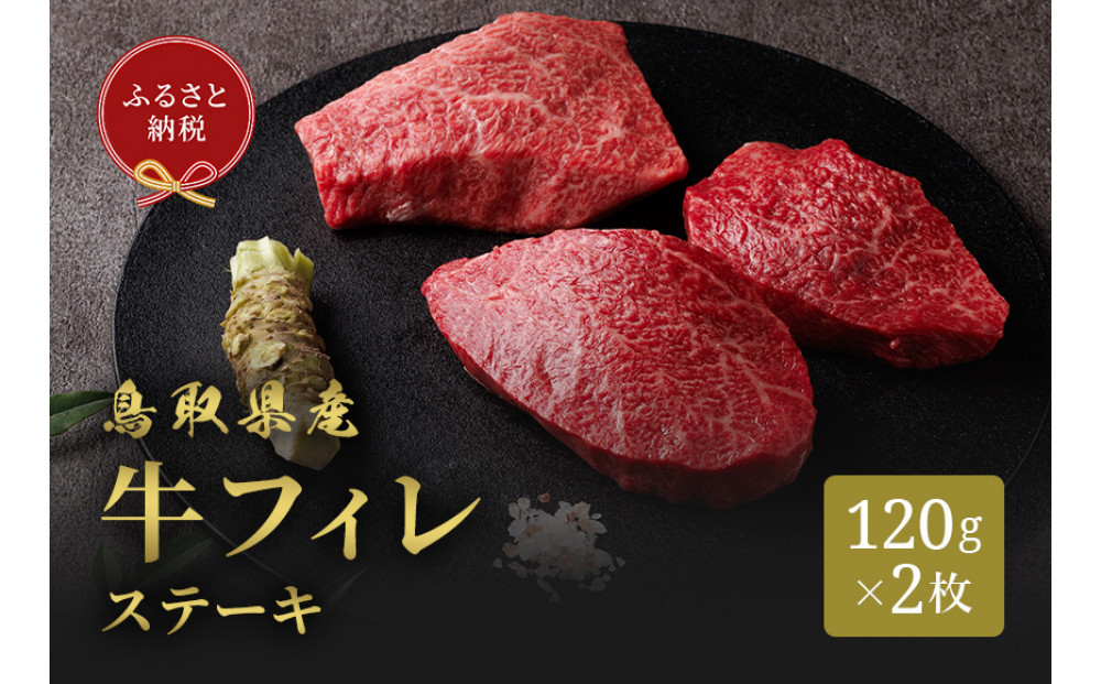 ＜和牛セレブ＞鳥取県産牛フィレ(ヒレ)ステーキ(120g×2枚)&nbsp;|&nbsp;牛肉&nbsp;和牛&nbsp;鳥取和牛&nbsp;フィレ&nbsp;ヒレ&nbsp;ヒレ肉&nbsp;フィレステーキ&nbsp;ステーキ&nbsp;高級部位&nbsp;&nbsp;贅沢食材&nbsp;ごちそう&nbsp;記念日&nbsp;ディナー&nbsp;家庭用&nbsp;冷凍&nbsp;保存&nbsp;ギフト&nbsp;贈答用&nbsp;プレゼント&nbsp;お取り寄せ&nbsp;グルメ&nbsp;人気&nbsp;おすすめ&nbsp;鳥取県&nbsp;境港市