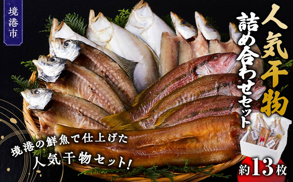 人気干物詰め合わせセット(約13枚)【鳥取県&nbsp;境港市】
