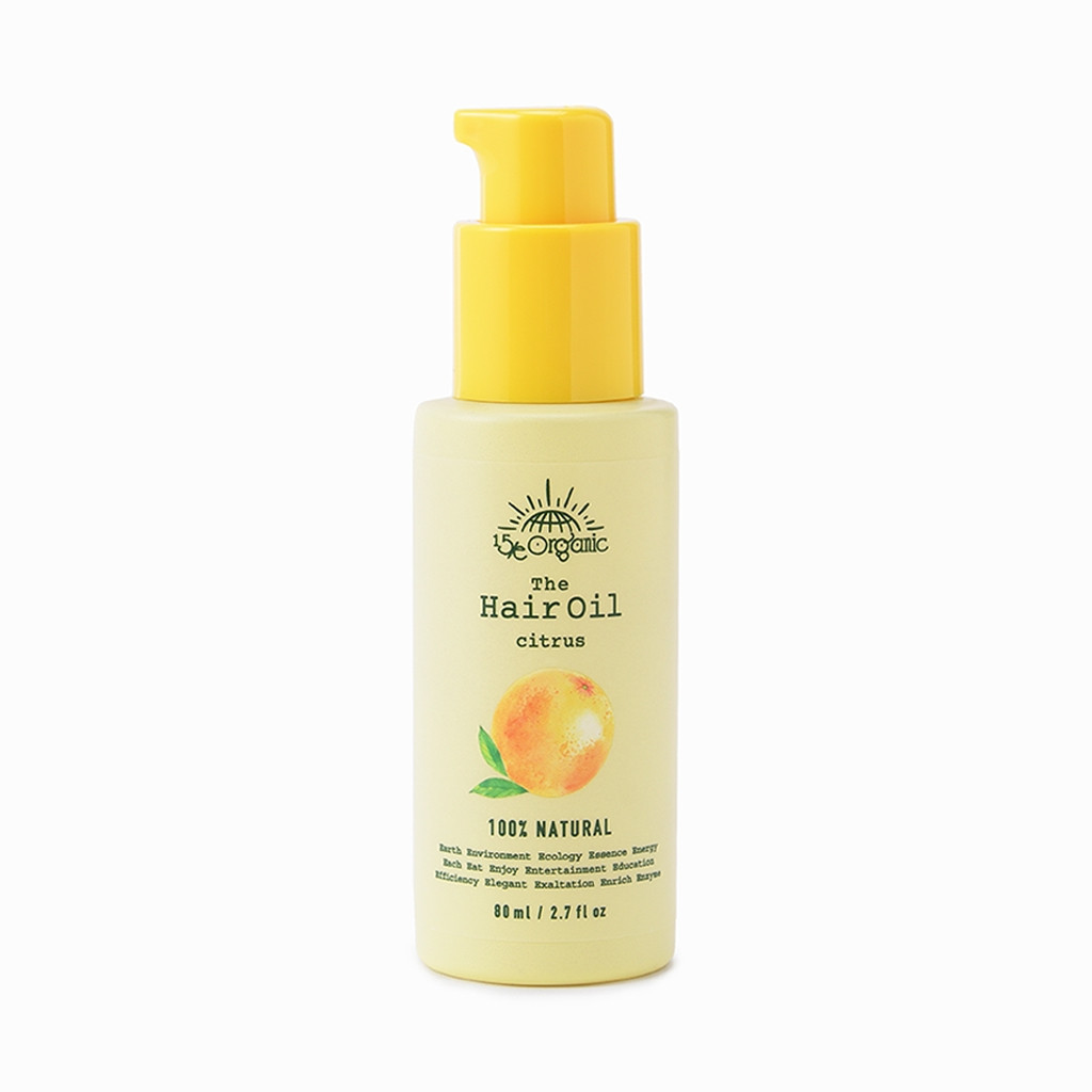 ＜15/e&nbsp;organic＞ザ・ヘアオイル(シトラス・80ml)【鳥取県&nbsp;境港市】