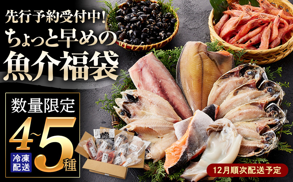 ＜先行予約受付中！数量限定！12月順次配送予定＞ちょっと早めの魚介福袋(4～5種類)&nbsp;【鳥取県&nbsp;境港市】