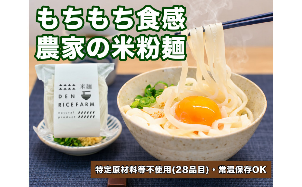グルテンフリー&nbsp;無添加&nbsp;米麺&nbsp;120g&nbsp;&nbsp;10個セット（白米麺10個）｜米粉&nbsp;うどん&nbsp;焼きそば&nbsp;パスタ&nbsp;麺&nbsp;