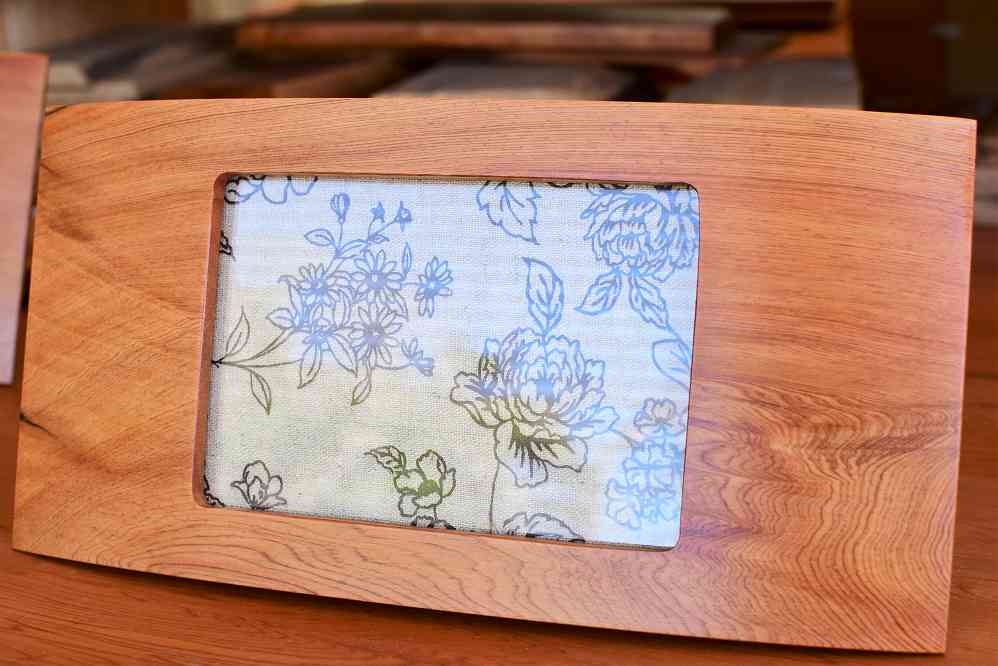 屋久杉&nbsp;くり抜きフォトフレーム＜島屋工房＞