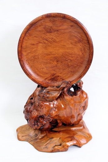 樹齢千年の屋久杉「飾り丸盆」【屋久島】