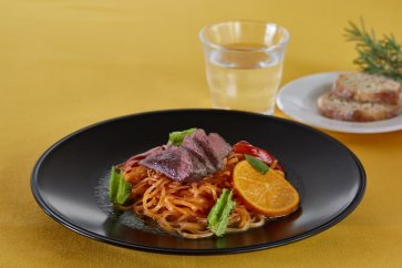 ＜屋久島パスタラボ＞屋久鹿肉とたんかんのオイルソース＜一人前＞