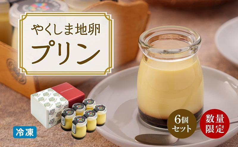【ギフト用】【数量限定】やくしま地卵冷凍プリン&nbsp;6個セット