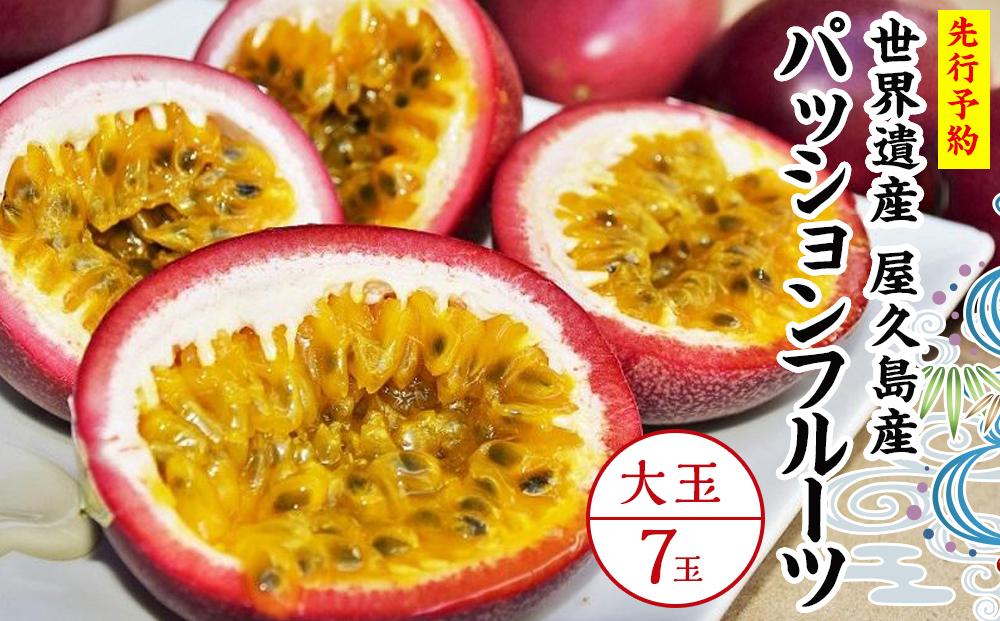 【2026年発送先行受付】絶品パッションフルーツ大玉（7玉）“屋久島の恵み”と“愛情”込めて！