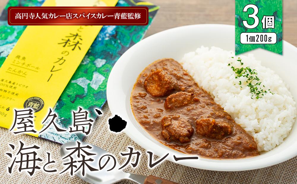 屋久島産トビウオ・たんかん100％！高円寺人気カレー店スパイスカレー青藍監修【屋久島海と森のカレー】3点セット