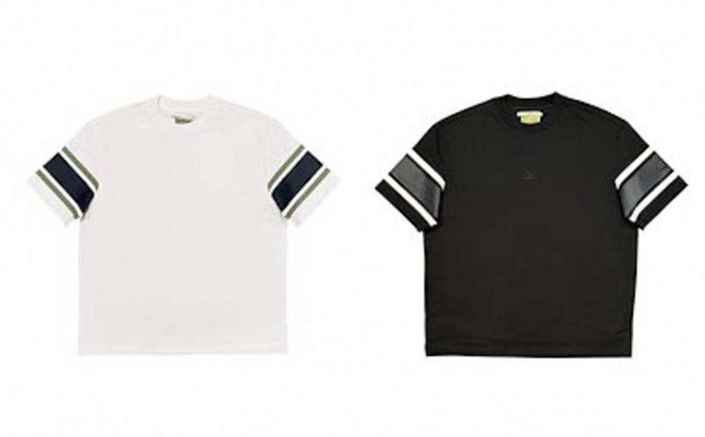 【XLサイズ】サスティナブルTシャツ（ボーダー）ブラック