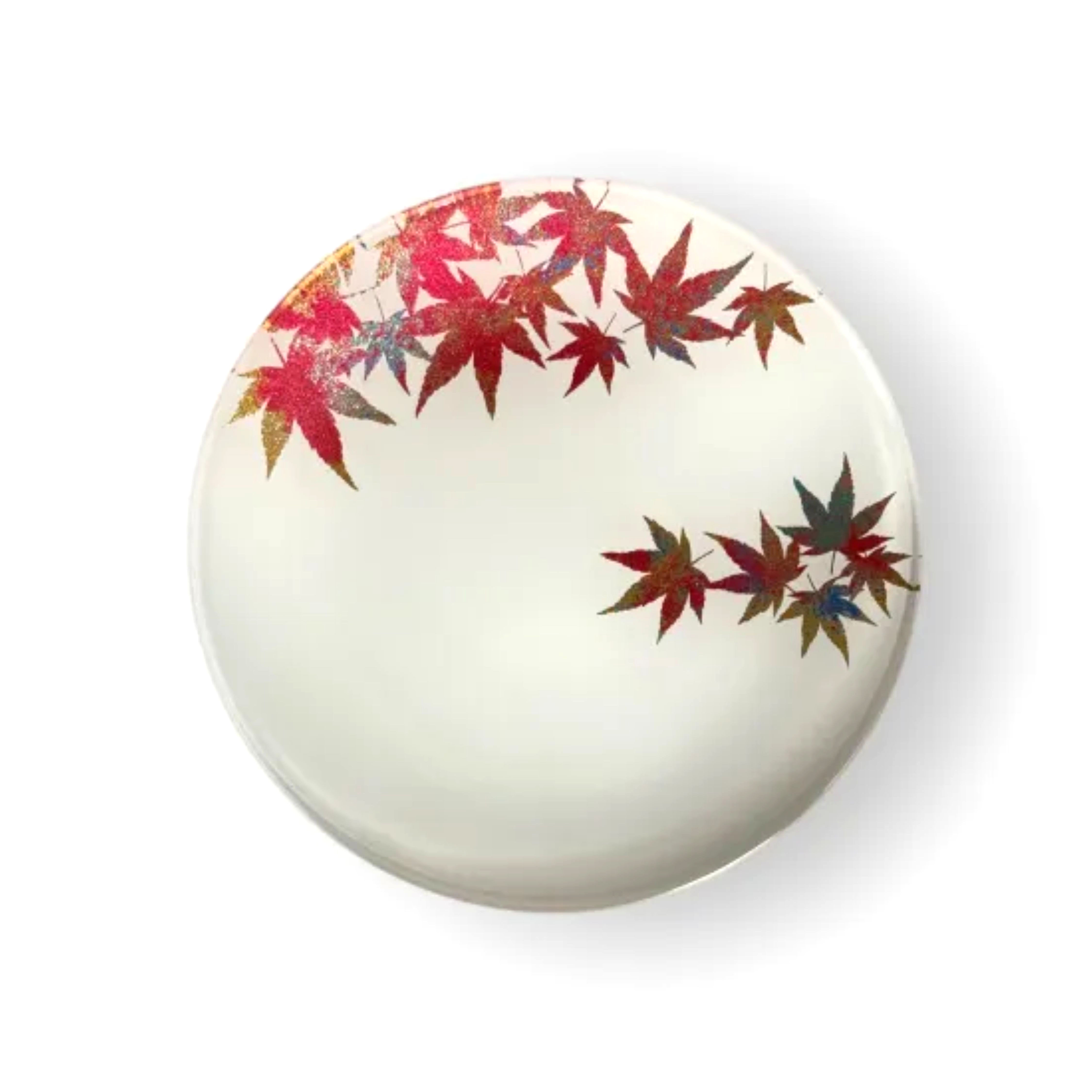 丸小皿&nbsp;紅葉&nbsp;純白&nbsp;［NF270］