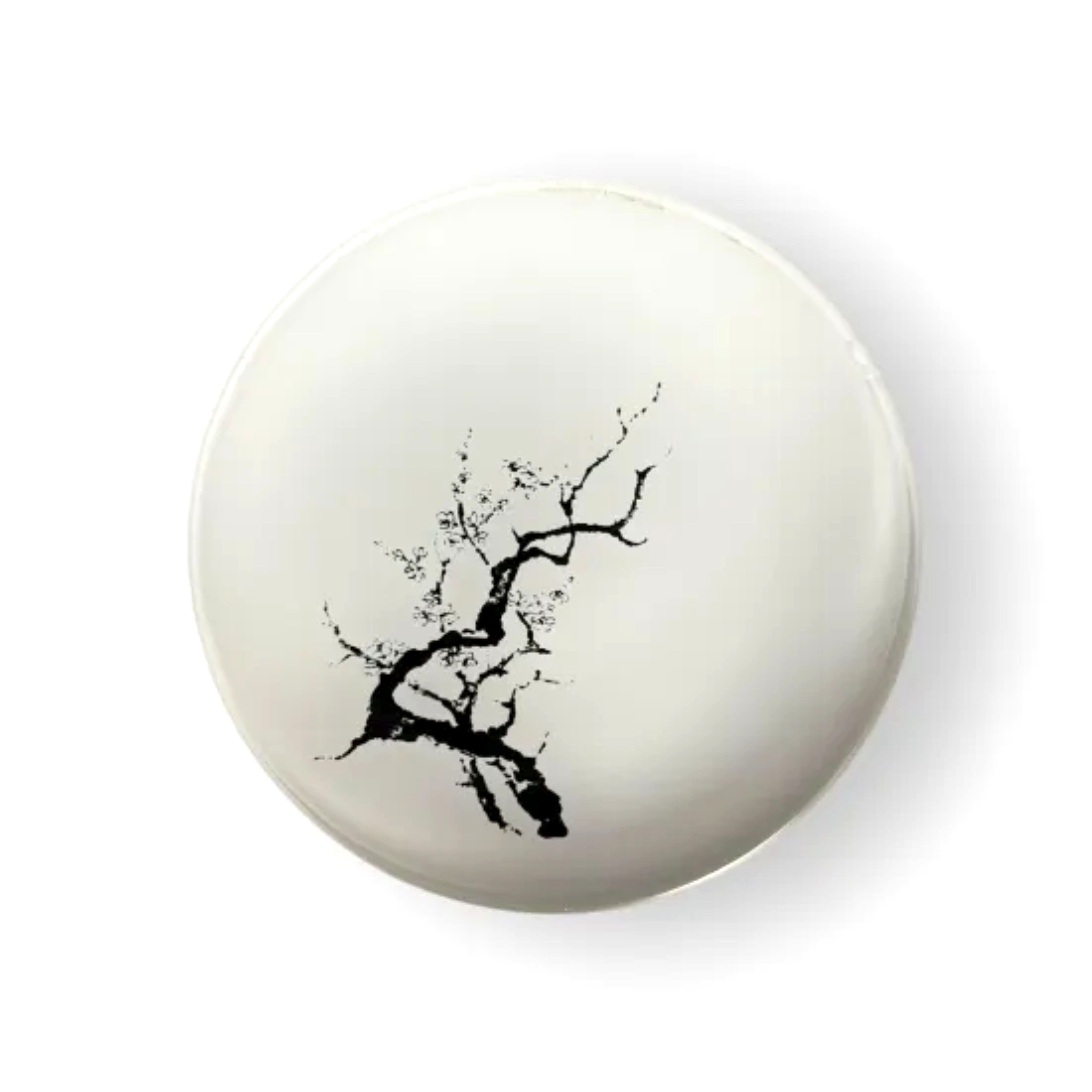 丸小皿&nbsp;&nbsp;桜&nbsp;純白（墨桜）&nbsp;［NF274］