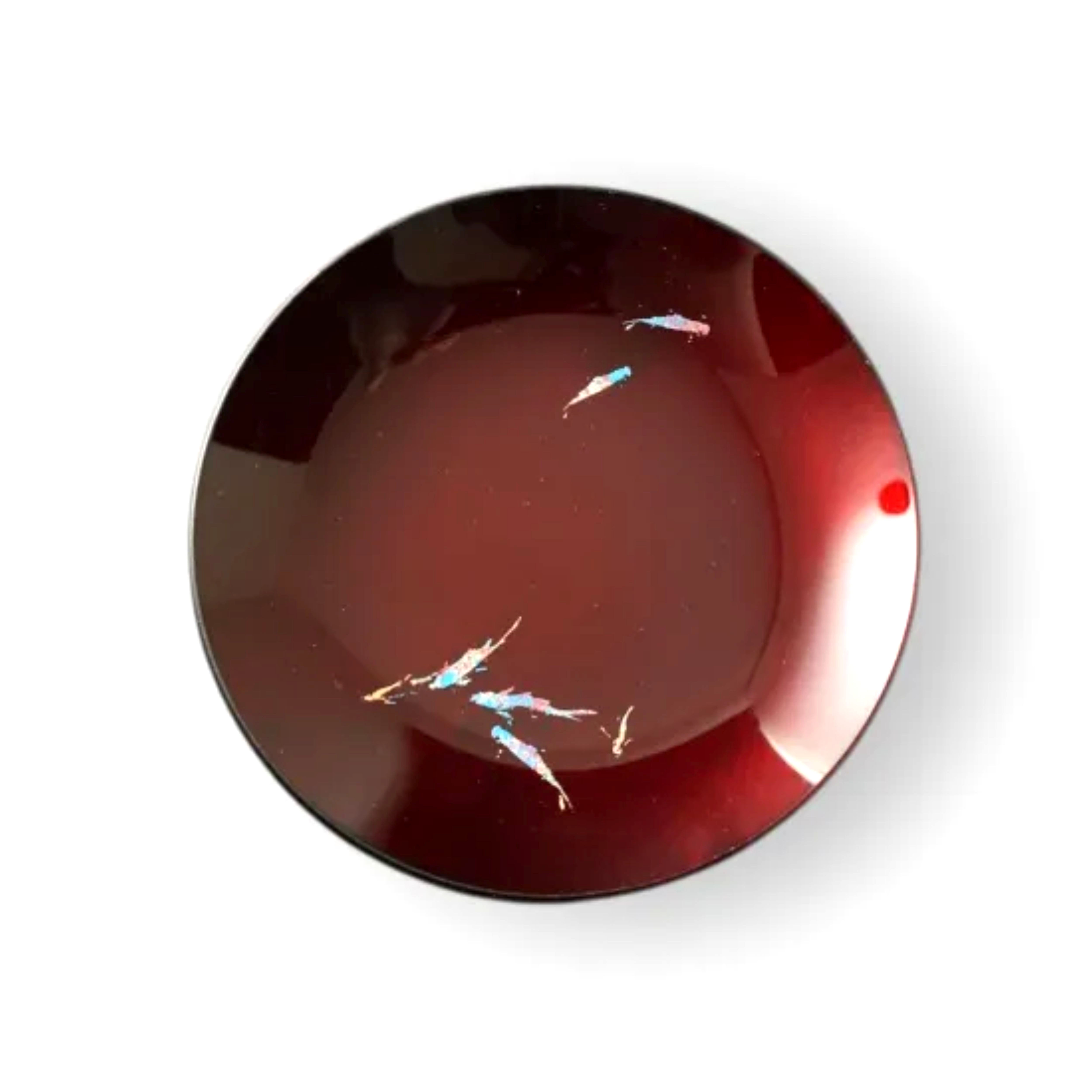 丸小皿&nbsp;鯉&nbsp;赤溜&nbsp;［NF266］