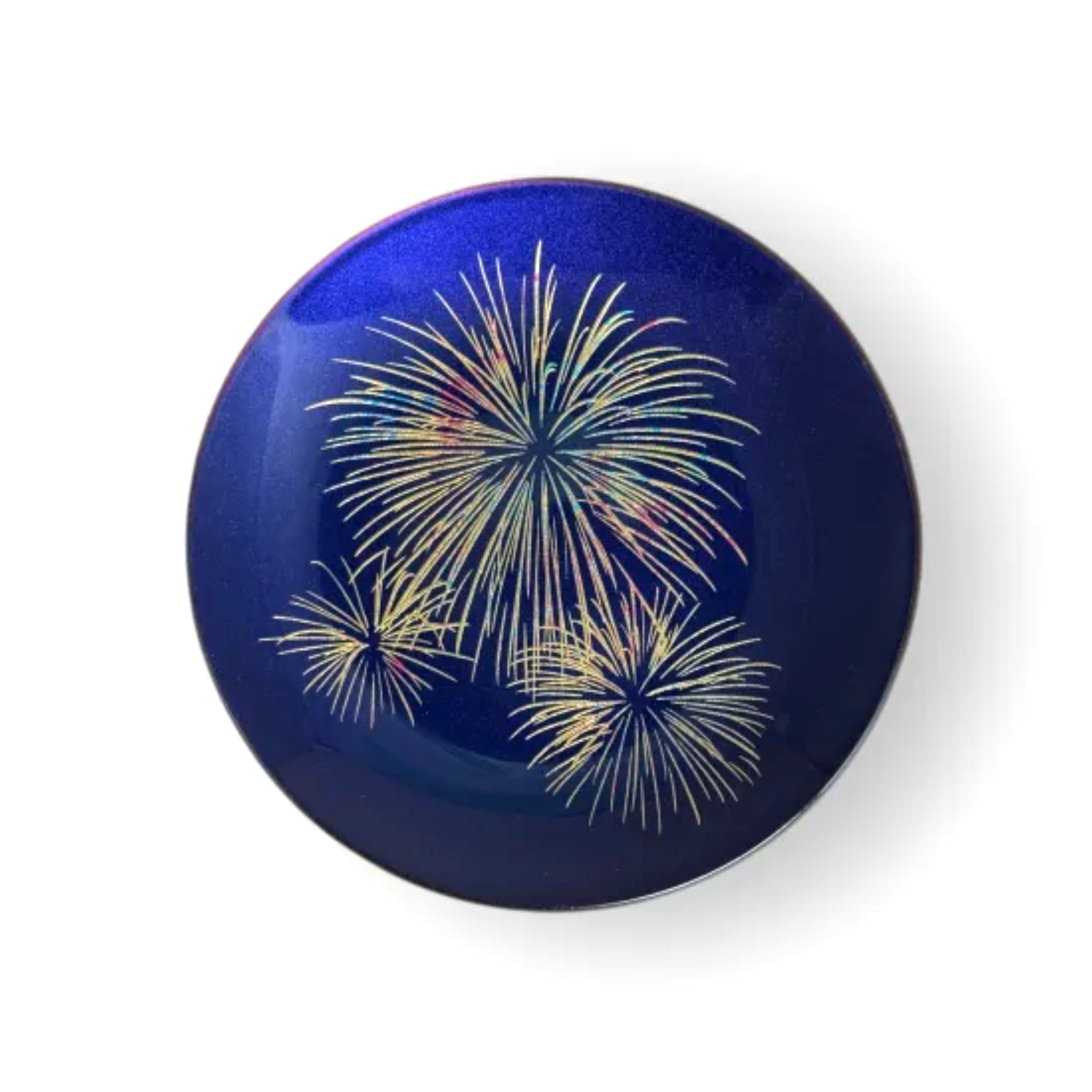 丸小皿&nbsp;花火&nbsp;マジョブルー&nbsp;［NF275］